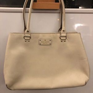 SOLD_Kate Spade purse white leather shoulder bag